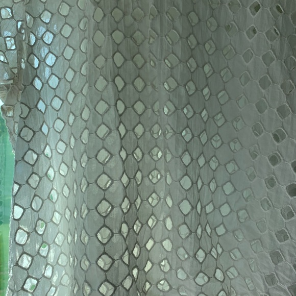 White Cropped Shirt with Cutouts - Picture 3 of 6